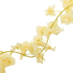 Blomsterkranser for jul 6 stk champagne 180 cm