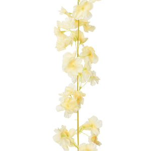 Blomsterkranser for jul 6 stk champagne 180 cm