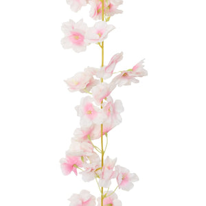 Blomsterkranser for jul 6 stk lyserosa 180 cm