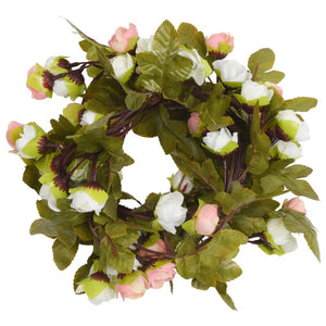 Blomsterkranser for jul 6 stk champagne 215 cm