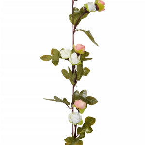 Blomsterkranser for jul 6 stk champagne 215 cm