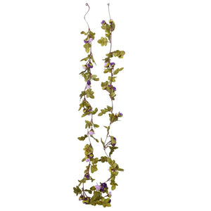 Flower wreaths for Christmas 6 pcs light purple 215 cm
