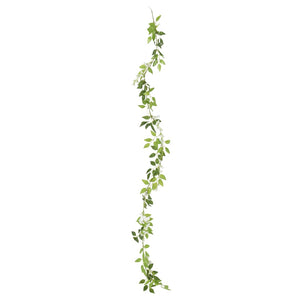 Blomsterkranser for jul 6 stk hvit 200 cm