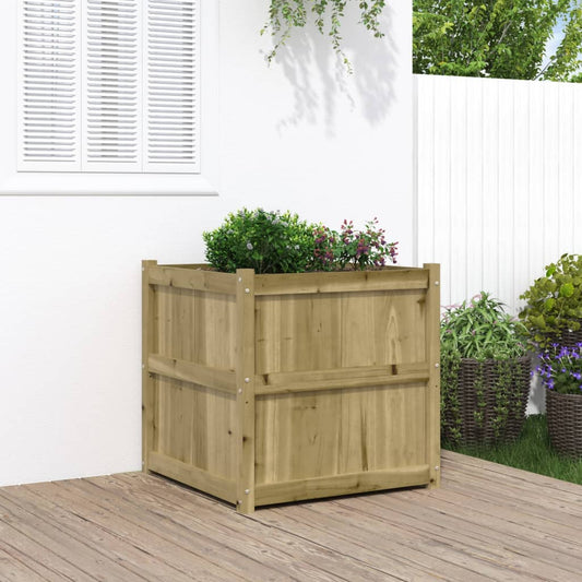 Plant boxes 70x70x70 cm impregnated pine