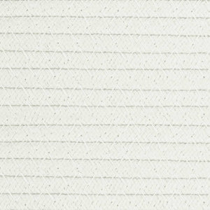 Skittentøyskurv beige og hvit Ø55x36 cm bomull