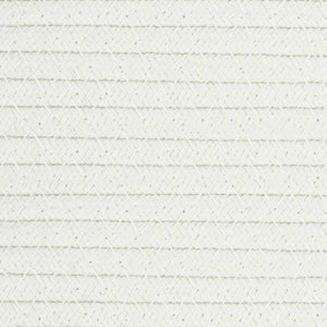 Skittentøyskurv beige og hvit Ø60x36 cm bomull