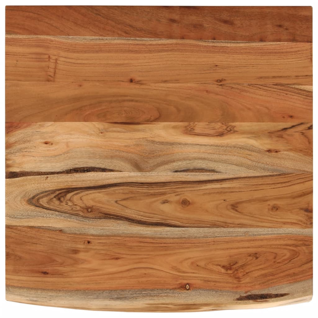 Bathroom countertop 60x60x3.8 cm square solid acacia wood