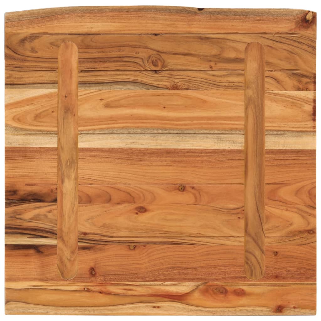 Bathroom countertop 60x60x3.8 cm square solid acacia wood