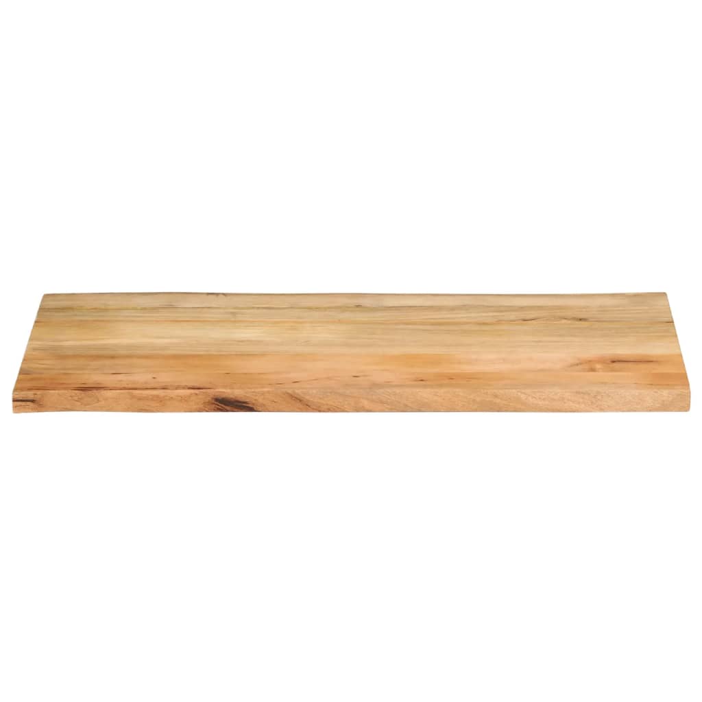 Table top 100x60x3.8 cm natural edge solid mango wood
