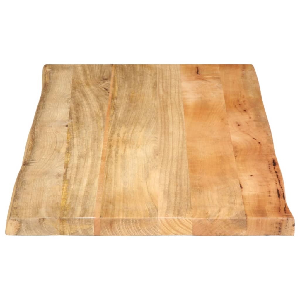 Table top 100x60x3.8 cm natural edge solid mango wood