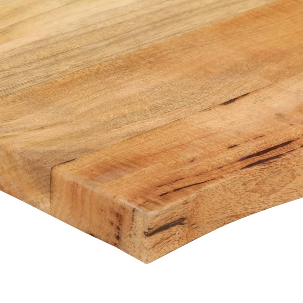Table top 100x60x3.8 cm natural edge solid mango wood