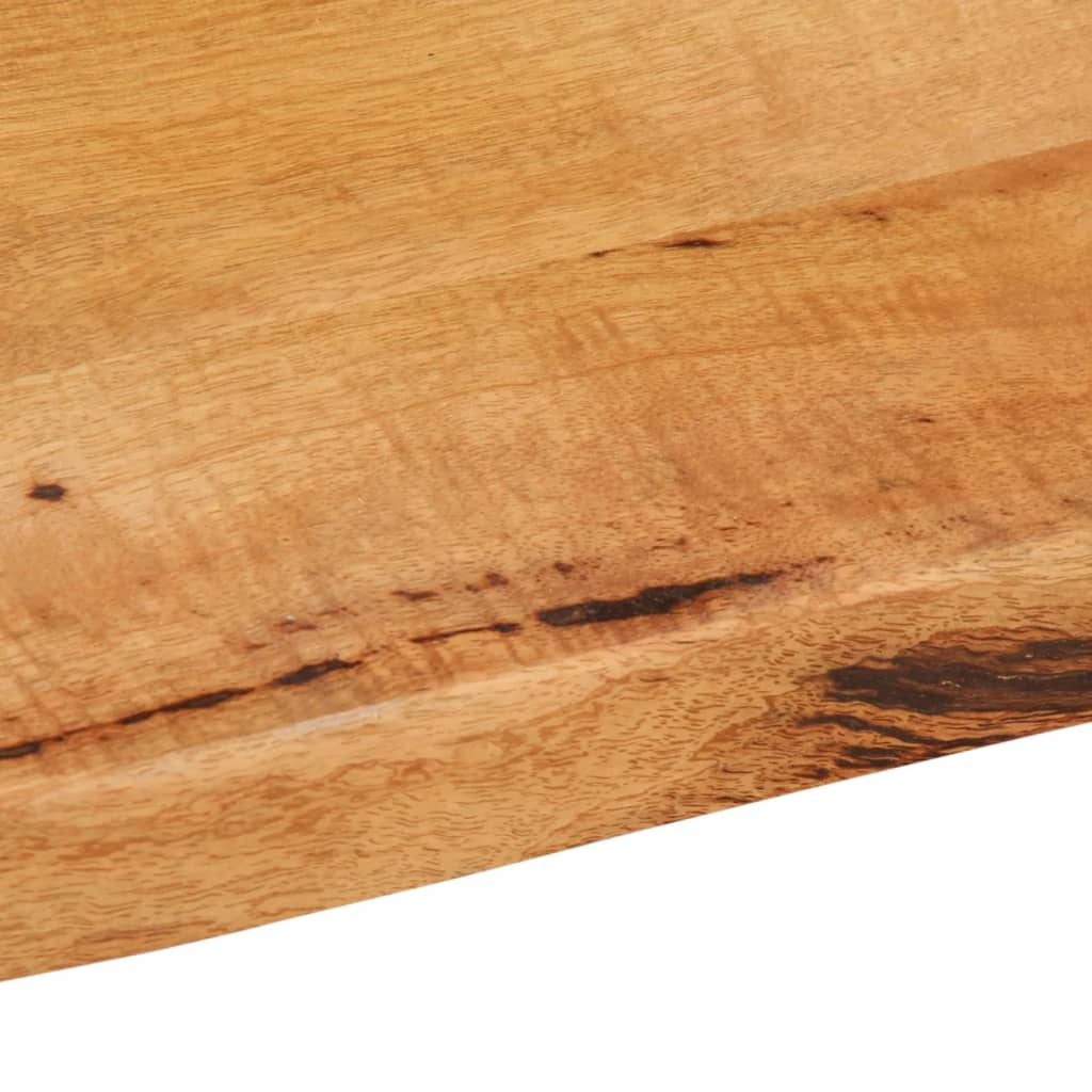 Table top 100x60x3.8 cm natural edge solid mango wood