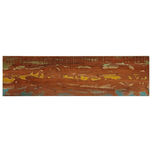 Table top 100x20x3.8 cm rectangular reclaimed solid wood