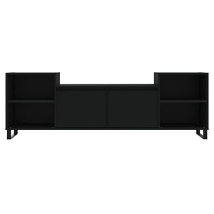 TV-benk svart 160x35x55 cm konstruert tre
