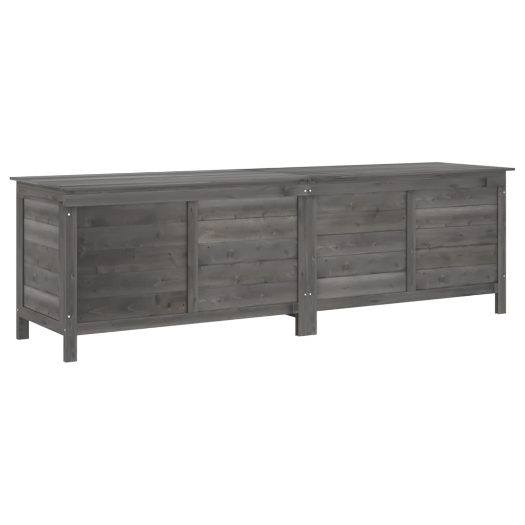 Pillow box anthracite 198.5x50x56.5 cm solid spruce wood