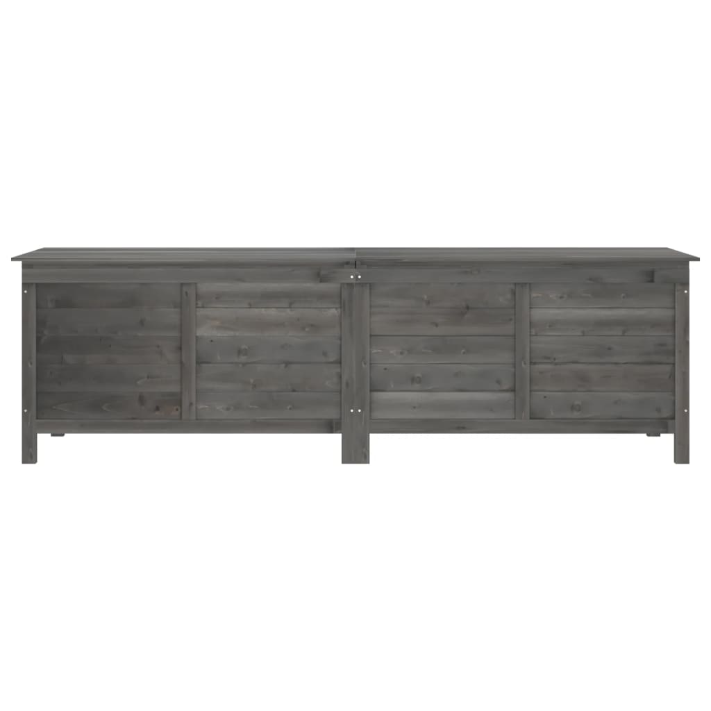 Pillow box anthracite 198.5x50x56.5 cm solid spruce wood
