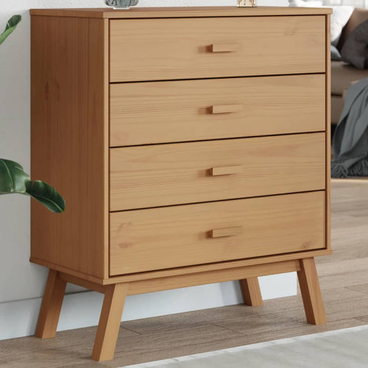 Kommode OLDEN brun heltre furu