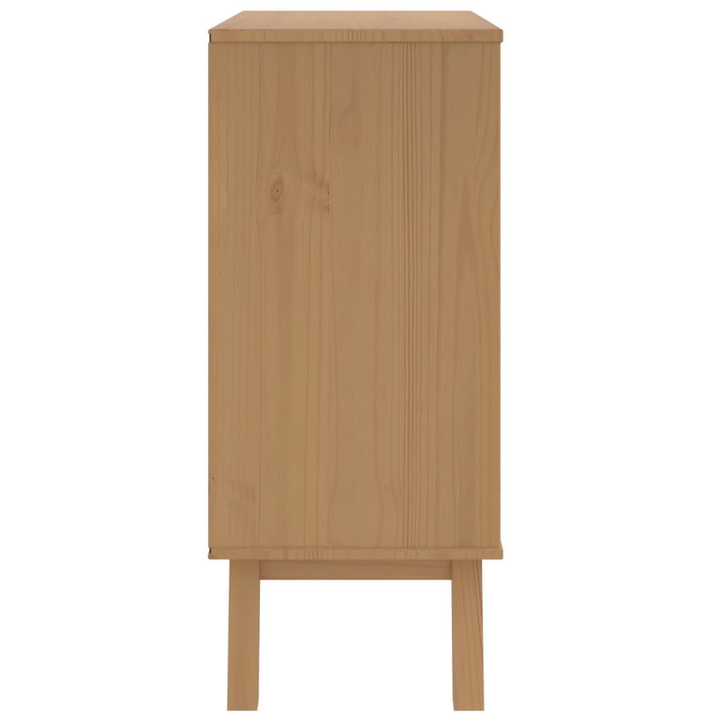 Kommode OLDEN hvit og brun heltre furu