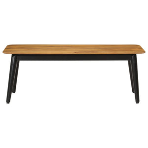 Coffee table 110x50x40 cm solid mango wood and iron