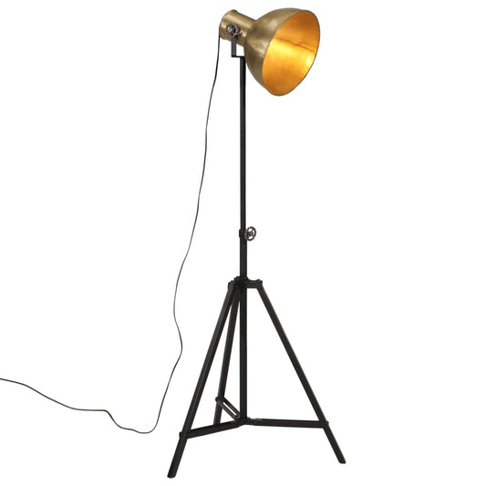 Gulvlampe 25 W vintage messing 61x61x90/150 cm E27