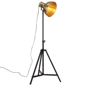 Gulvlampe 25 W vintage messing 61x61x90/150 cm E27