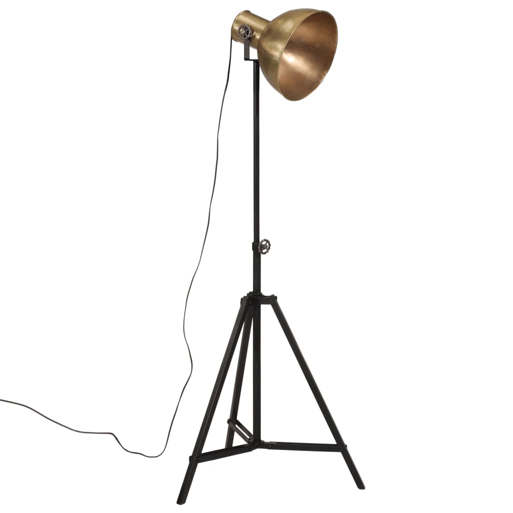 Gulvlampe 25 W vintage messing 61x61x90/150 cm E27