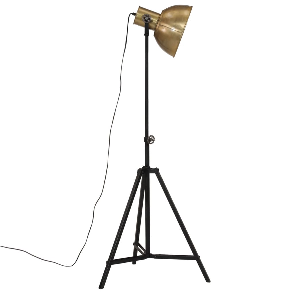Gulvlampe 25 W vintage messing 61x61x90/150 cm E27