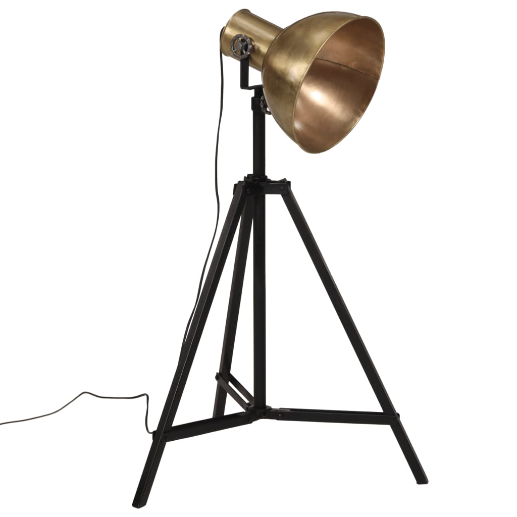 Gulvlampe 25 W vintage messing 61x61x90/150 cm E27