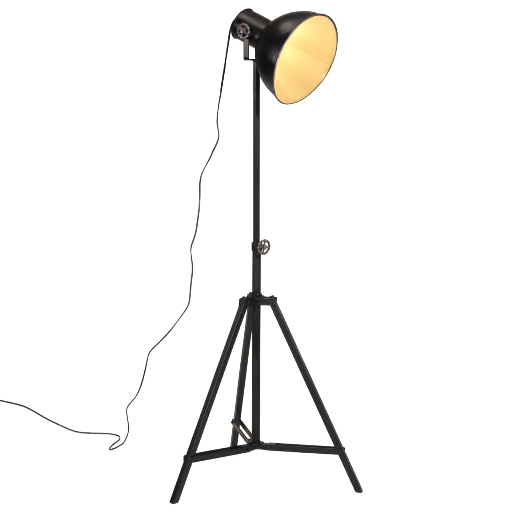 Gulvlampe 25 W svart 61x61x90/150 cm E27