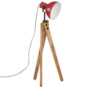 Gulvlampe 25 W mørkerød 45x45x120 cm E27