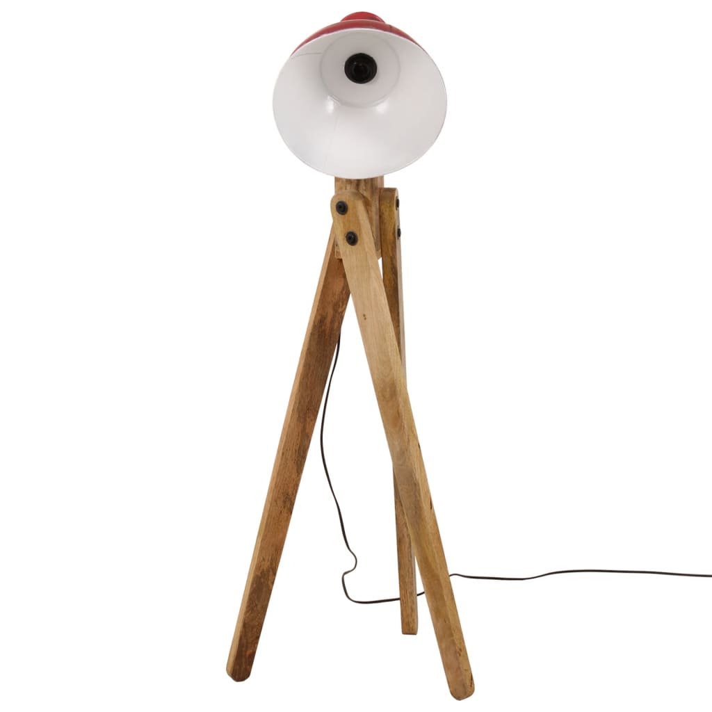 Gulvlampe 25 W mørkerød 45x45x120 cm E27