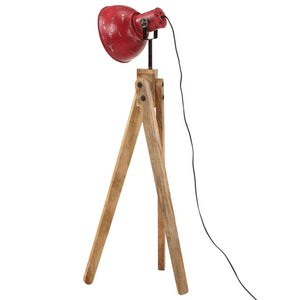 Gulvlampe 25 W mørkerød 45x45x120 cm E27