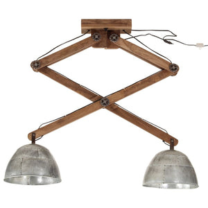 Taklampe 25 W vintage sølv 29x18x85 cm E27