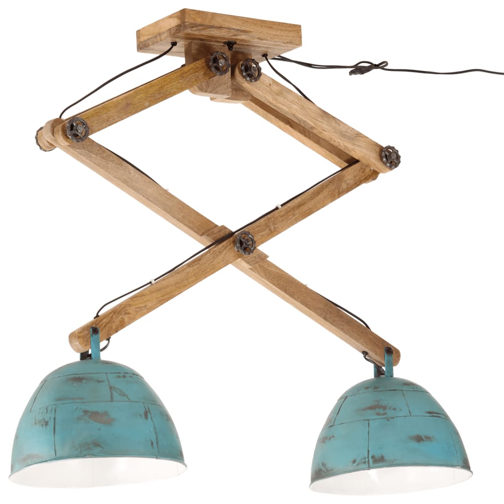 Taklampe 25 W denimblå 29x18x85 cm E27