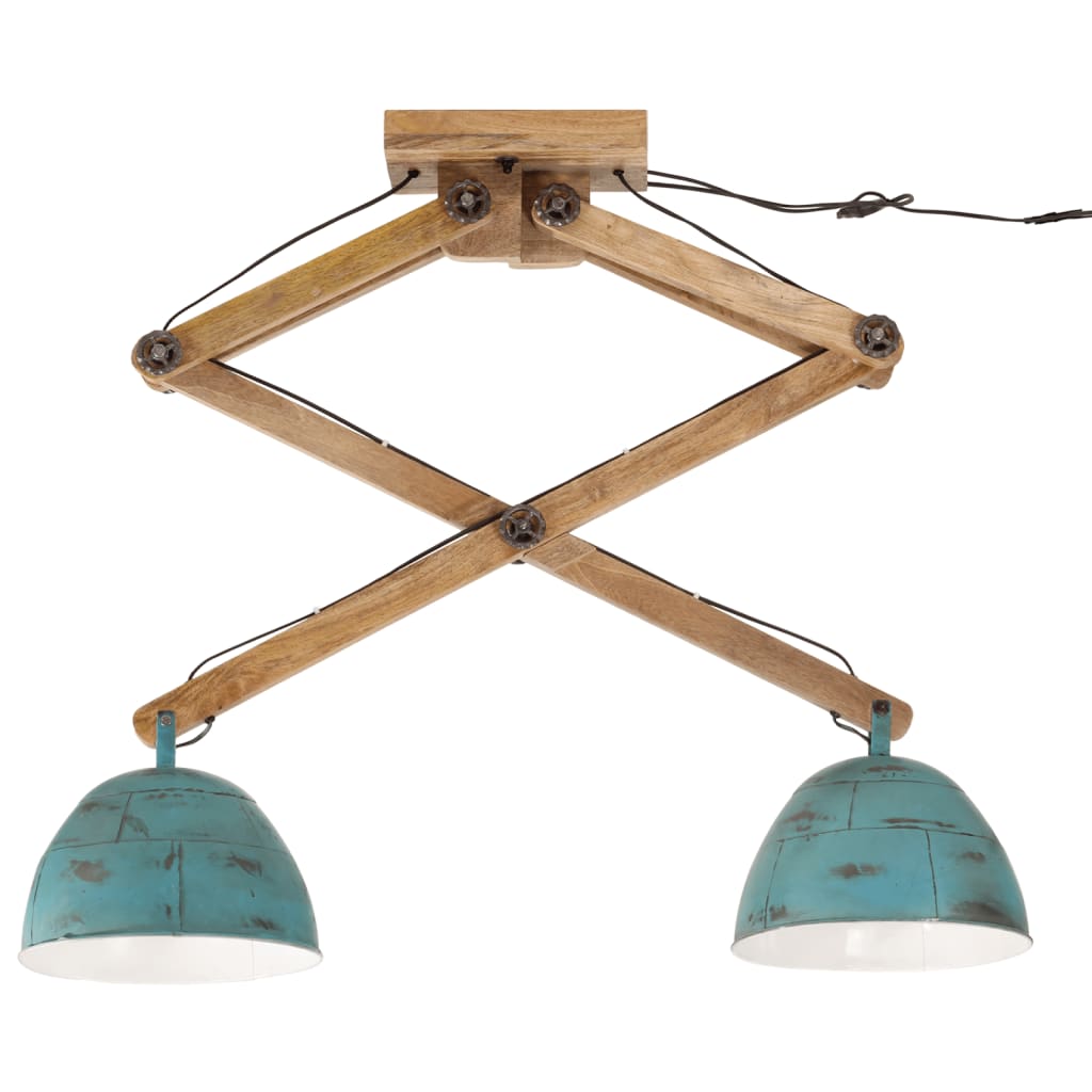 Taklampe 25 W denimblå 29x18x85 cm E27