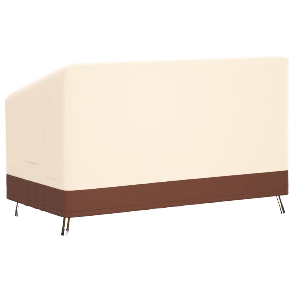 3-seater bench cover black 159x84x56/81 cm 600D oxford