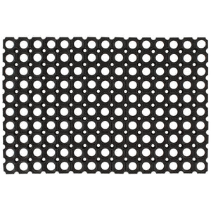 Dørmatte rektangulær 40x60 cm gummi