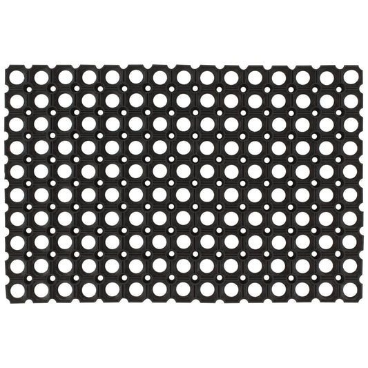 Dørmatte rektangulær 60x80 cm gummi