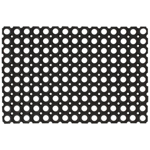 Dørmatte rektangulær 60x80 cm gummi