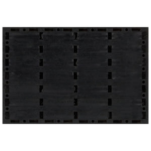 Dørmatte rektangulær 40x60 cm gummi og kokosfiber
