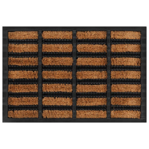 Dørmatte rektangulær 40x60 cm gummi og kokosfiber