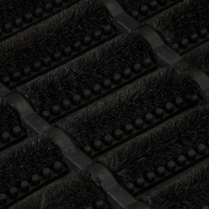 Dørmatte rektangulær 45x75 cm gummi og kokosfiber