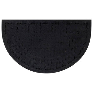 Dørmatte halvrund 45x75 cm gummi og kokosfiber