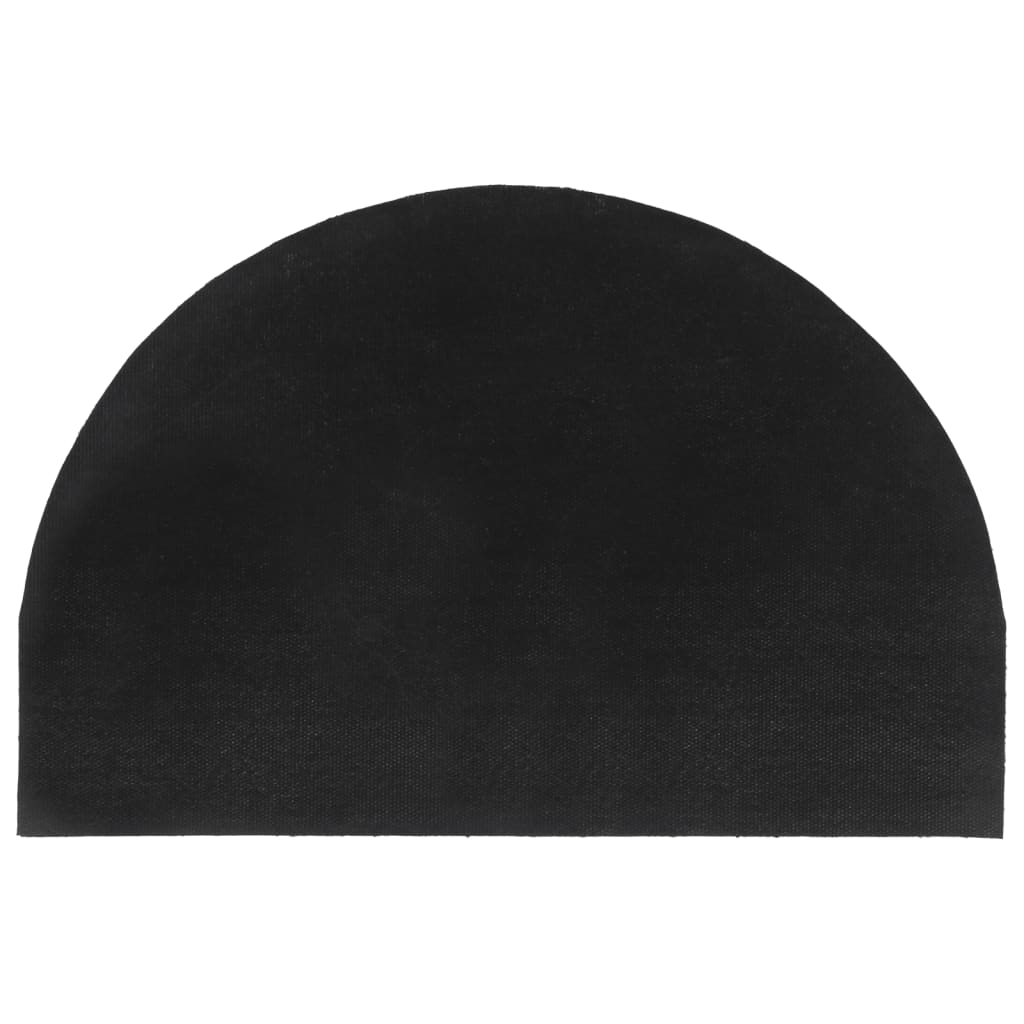 Dørmatte naturlig halvrund 40x60 cm tuftet kokosfiber