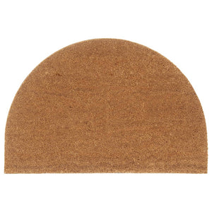 Dørmatte naturlig halvrund 60x90 cm tuftet kokosfiber