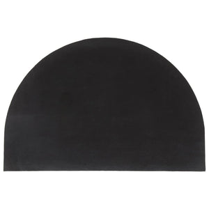 Dørmatte naturlig halvrund 60x90 cm tuftet kokosfiber