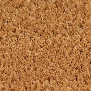 Dørmatte naturlig halvrund 60x90 cm tuftet kokosfiber
