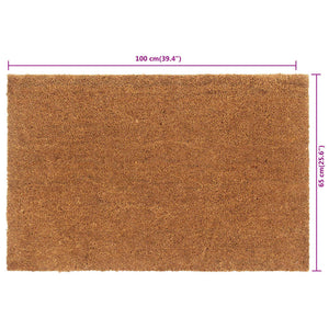 Dørmatte naturlig 65x100 cm tuftet kokosfiber