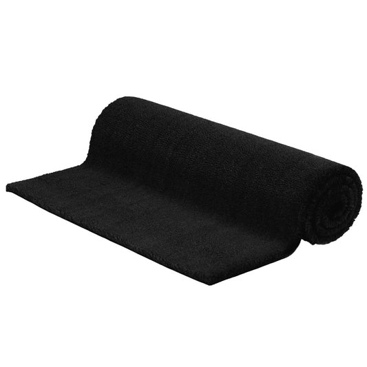 Dørmatte svart 100x300 cm tuftet kokosfiber