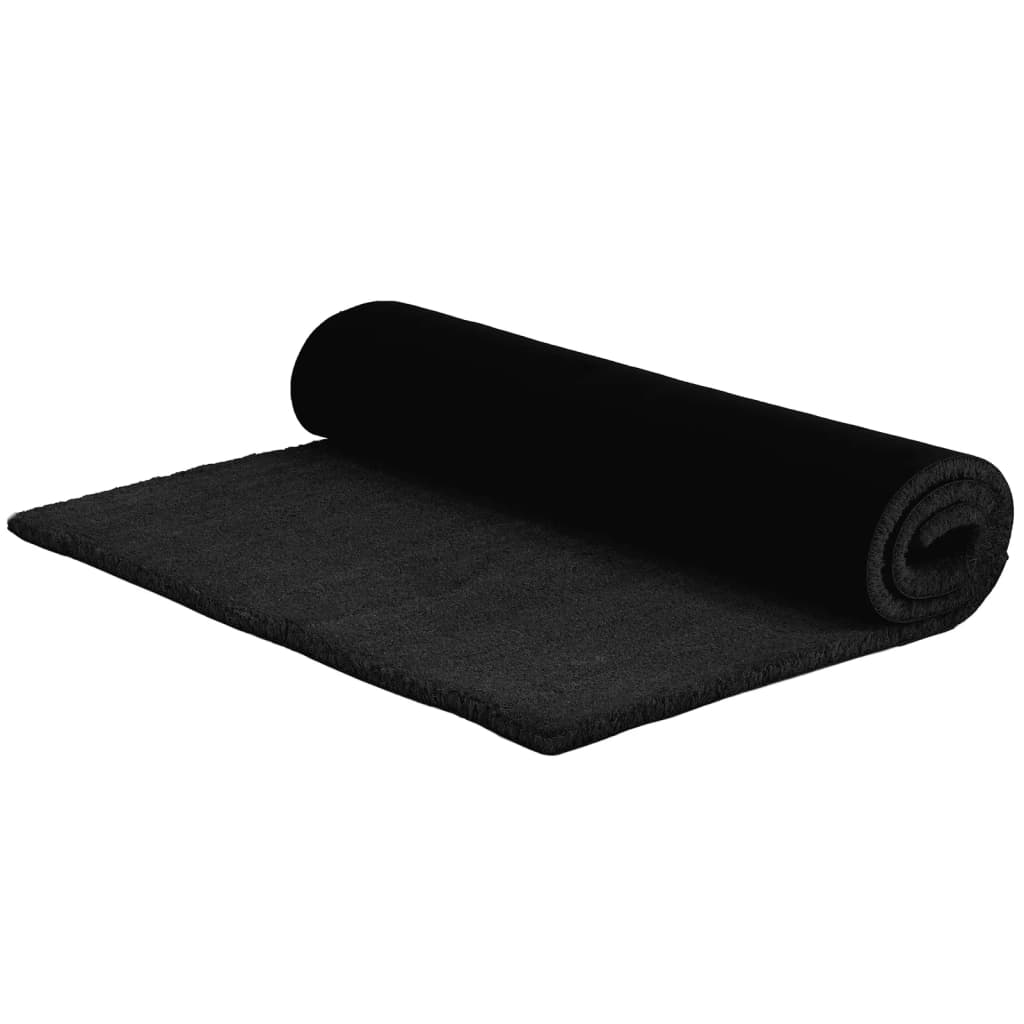 Dørmatte svart 100x300 cm tuftet kokosfiber